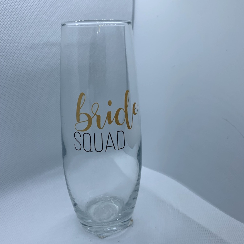 Bride squad glass